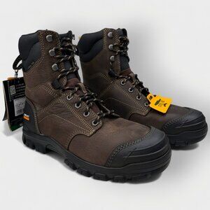 Ariat Treadfast 8in Waterproof Steel Toe Work Boot Men 8.5D Dark Brown NIB